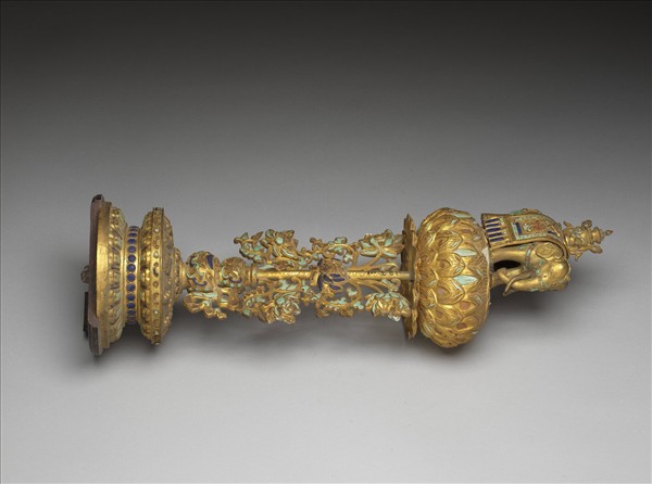 銅鍍金嵌料七政寶（寶象）