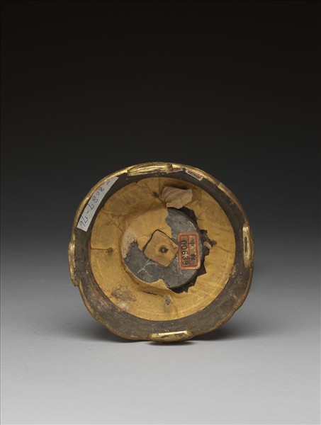 銅鍍金嵌料法輪