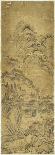 清馮景夏仿大癡筆意山水　軸