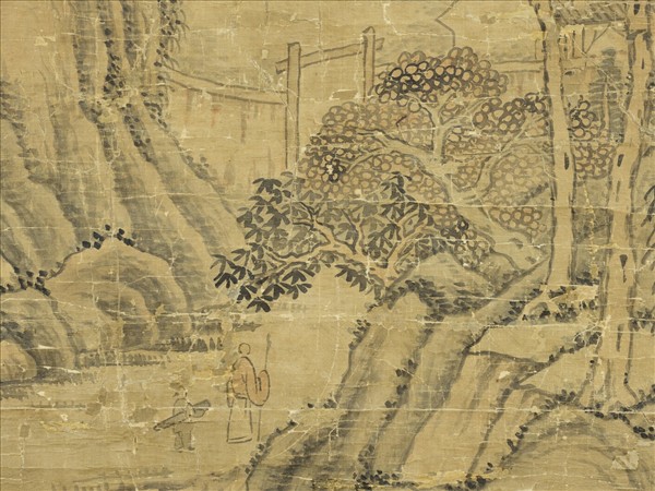 清馮景夏仿大癡筆意山水　軸