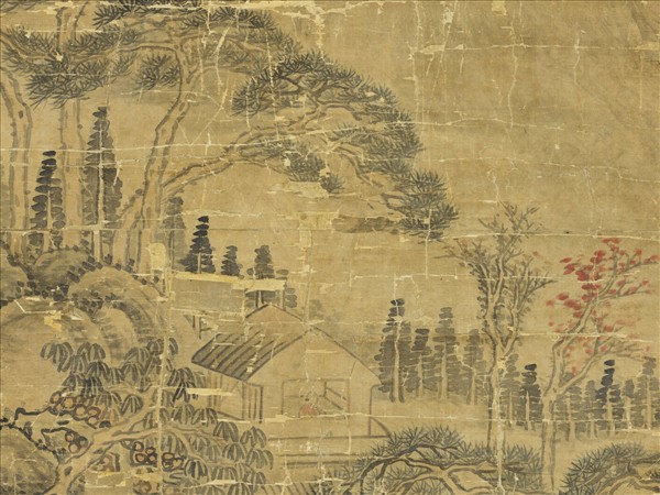 清馮景夏仿大癡筆意山水　軸