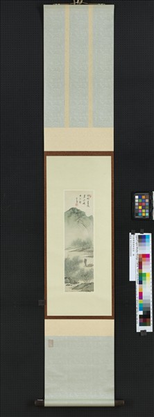 民國溥儒煙柳溪舟　軸