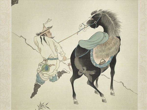 民國溥儒鞍馬圖軸- 故宮