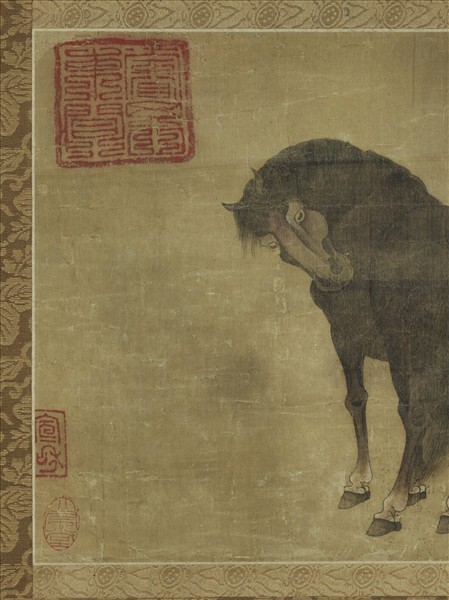 唐陳閎紫燕　軸