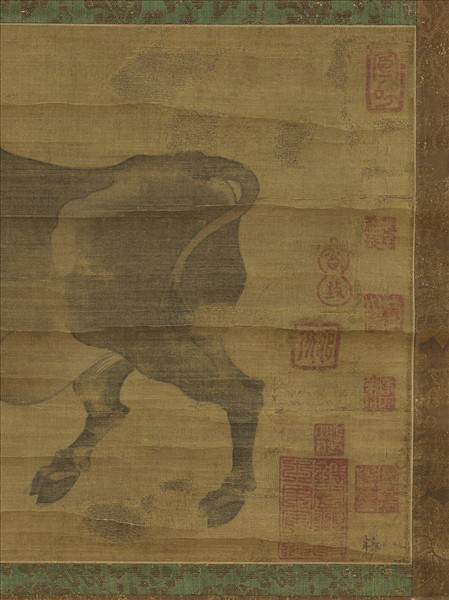 唐人畫牛　軸