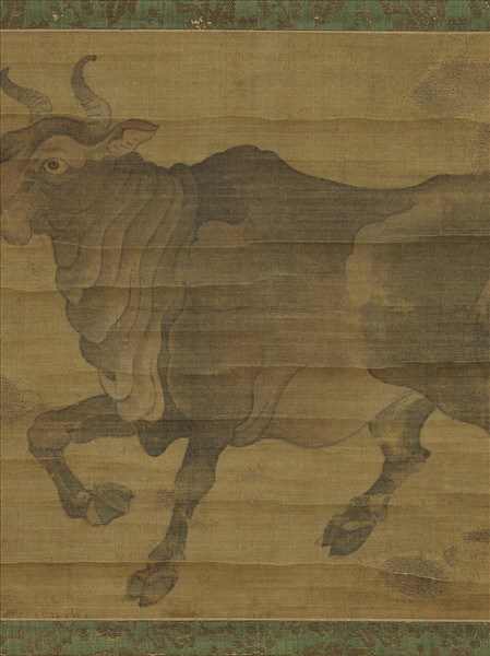 唐人畫牛　軸