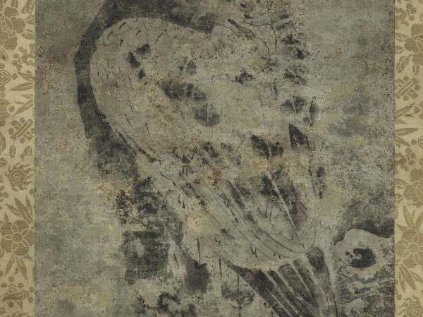 宋徽宗畫鷹　軸