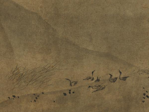 宋惠崇平沙落雁　軸