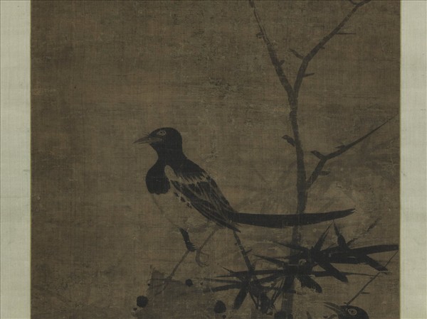 宋毛益雙喜鵲　軸