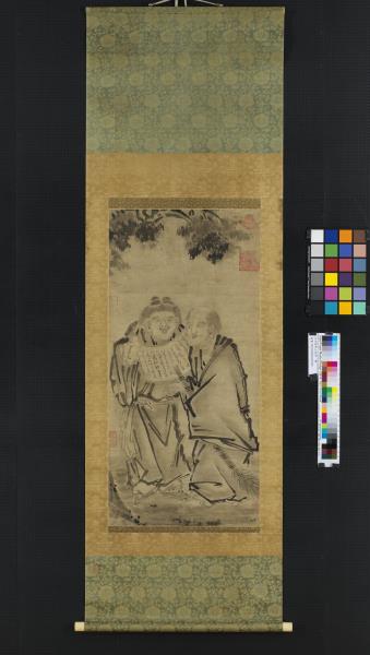 宋梁楷寒山拾得　軸