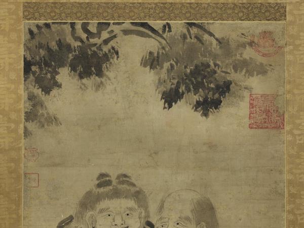 宋梁楷寒山拾得　軸