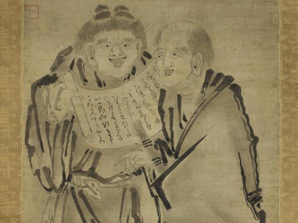 宋梁楷寒山拾得　軸