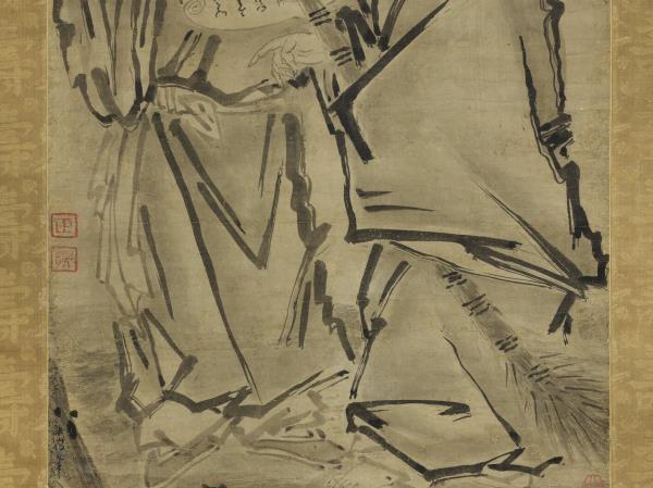 宋梁楷寒山拾得　軸