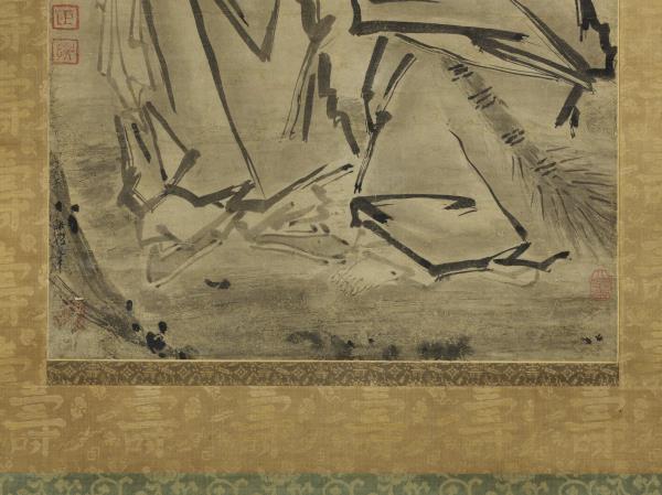 宋梁楷寒山拾得　軸