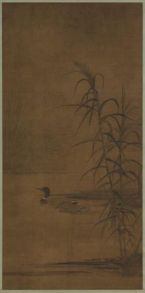 宋人蘆汀雙鴨　軸