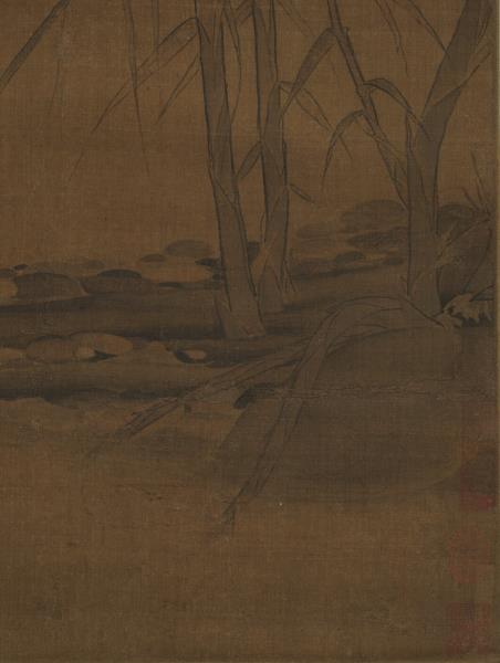 宋人蘆汀雙鴨　軸