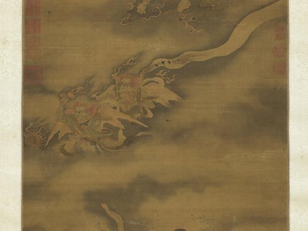 宋李公麟為霖圖　軸