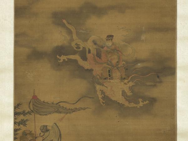 宋李公麟為霖圖　軸