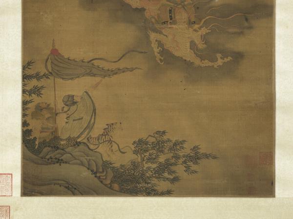 宋李公麟為霖圖　軸