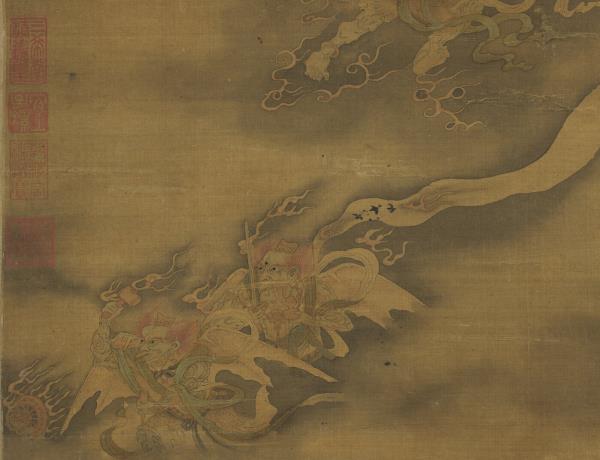 宋李公麟為霖圖　軸