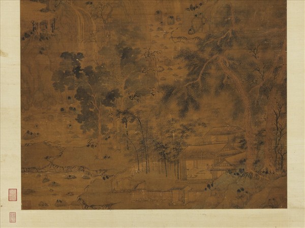 明欽揖千巖萬壑圖　軸