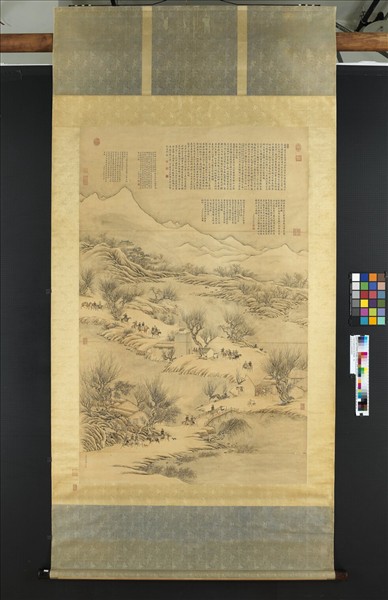 清董邦達圖御製詠雪禁體詩　軸