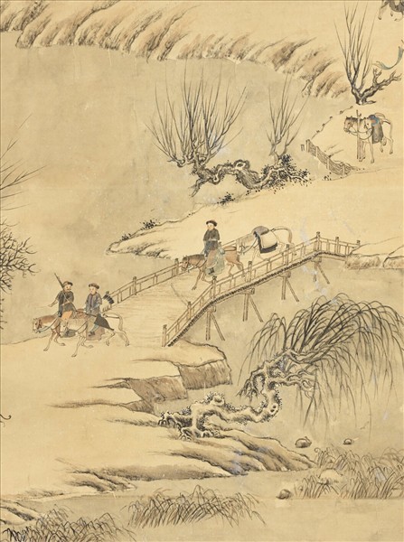 清董邦達圖御製詠雪禁體詩　軸