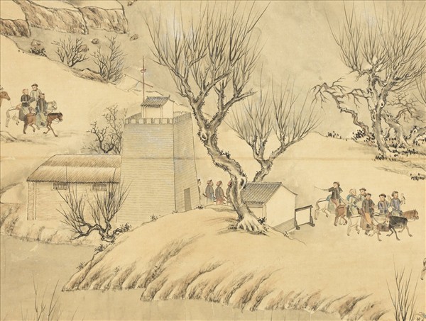 清董邦達圖御製詠雪禁體詩　軸