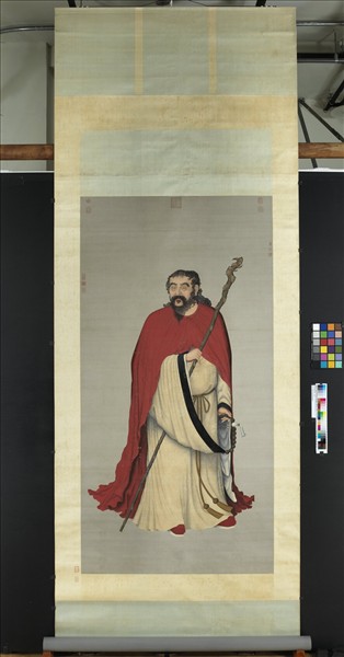 舊洋畫羅漢　軸