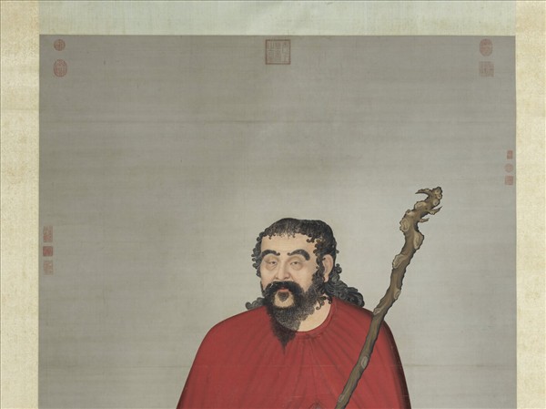 舊洋畫羅漢　軸