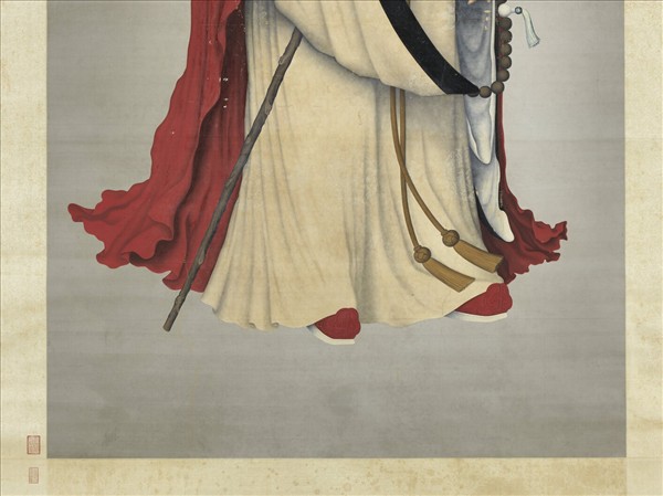 舊洋畫羅漢　軸