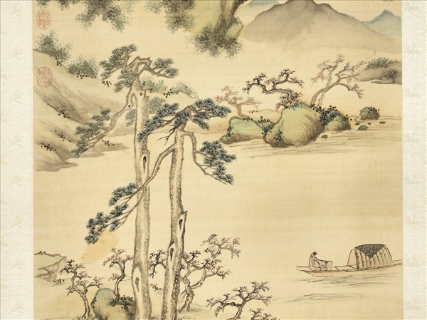 清戴天瑞春山勝事　軸