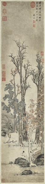 清吳時寫杜牧詩意　軸