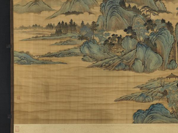 清唐岱畫夏山高逸圖　軸