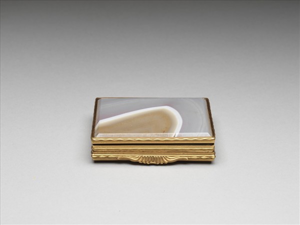 瑪瑙鑲金盒