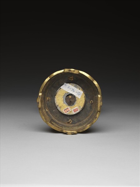 銅鍍金嵌料法輪