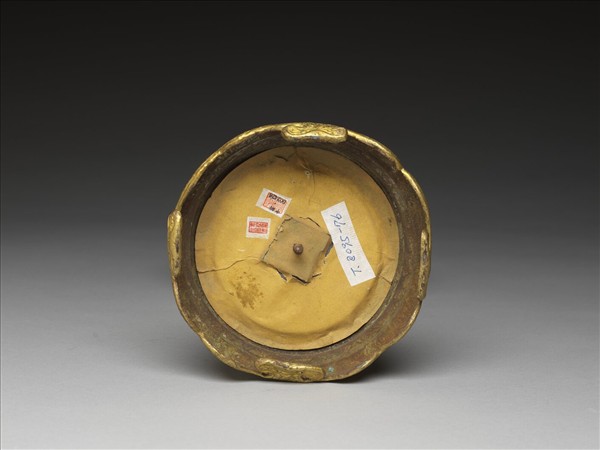 銅鍍金嵌料法輪