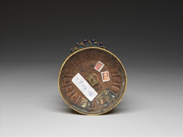 銅鍍金嵌玉及填料七政寶（寶珠）