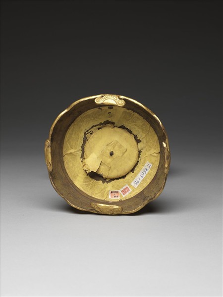 銅鍍金嵌料法輪