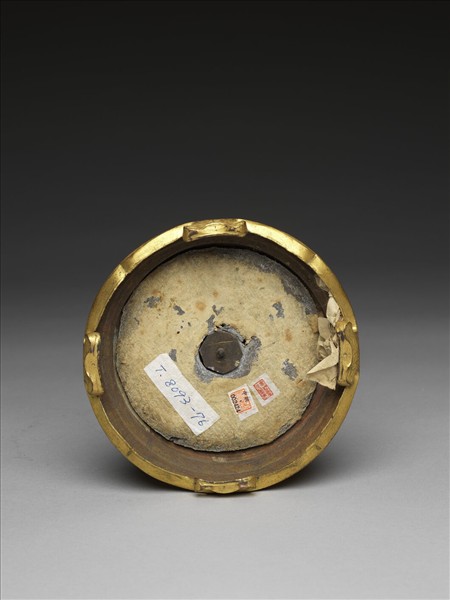 銅鍍金嵌料法輪