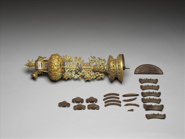 銅鍍金嵌料七政寶（寶馬）