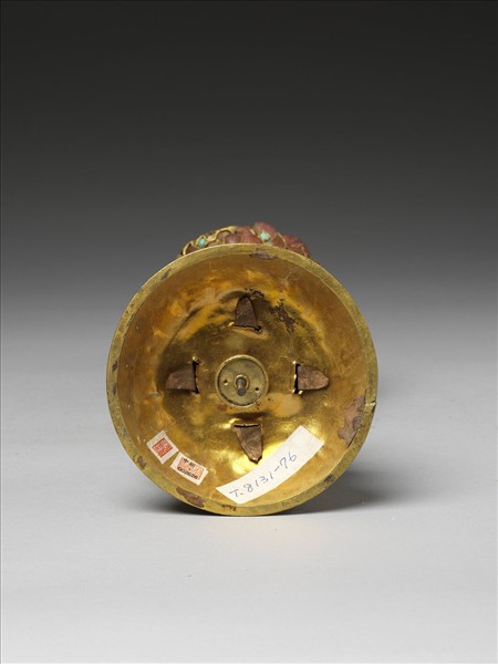 銅鍍金嵌玉及填料八寶（魚寶）