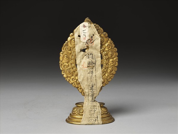 銅鍍金嵌料法輪