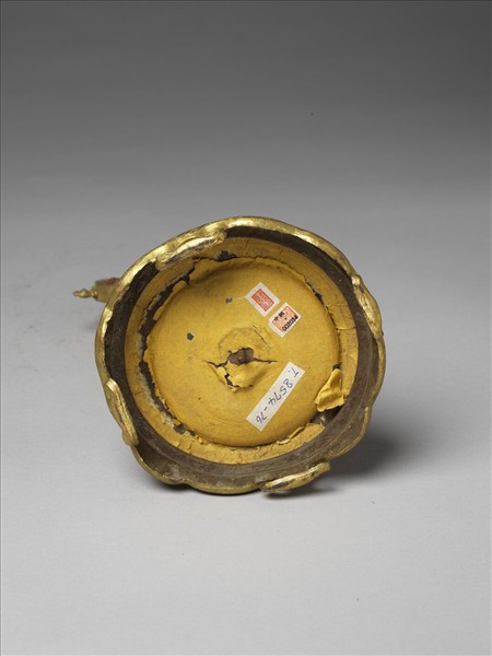 銅鍍金嵌料及螺鈿法輪