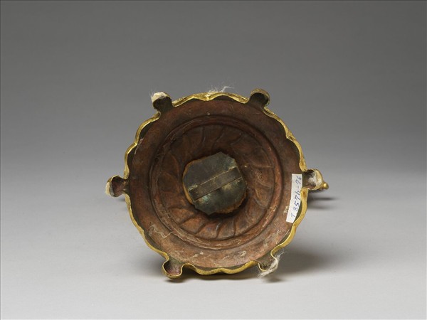 銅鍍金嵌料法輪