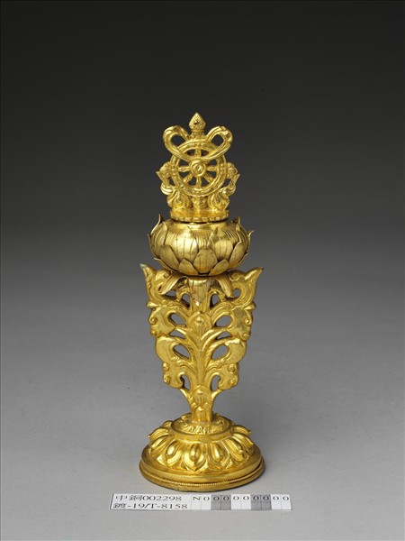 銅鍍金七政寶-寶輪