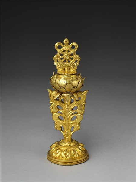 銅鍍金七政寶-寶輪