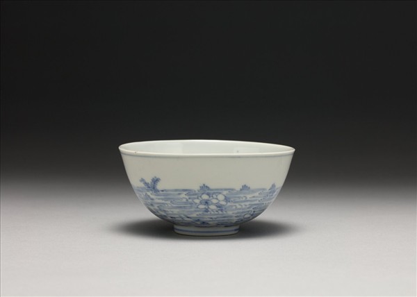 青花蓮塘紋碗