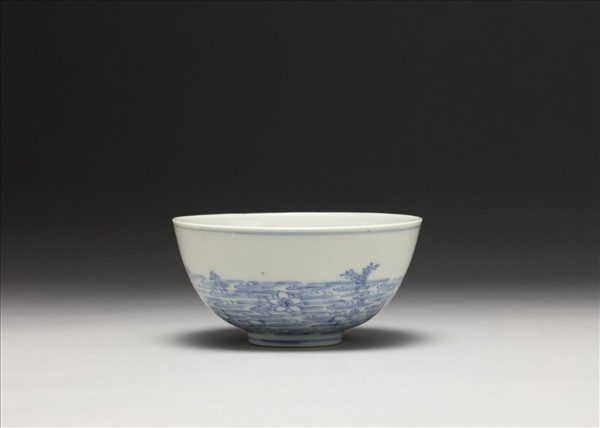 青花蓮塘紋碗