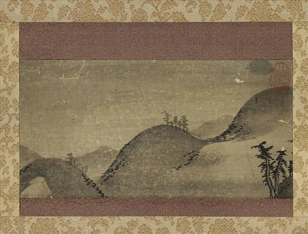 宋人山水小景　軸